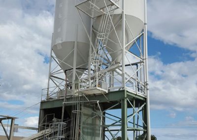 Agricultural plant that has had corrosion work completed